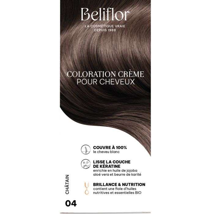 BELIFLOR COLORATION CHEVEUX 04 CHATAIN 135ML BELIFLOR COLORATION CHEVEUX 04 CHATAIN 135ML