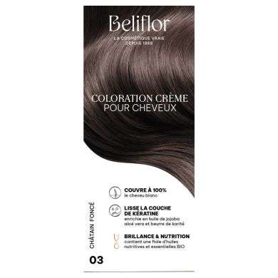 BELIFLOR COLORATION CHEVEUX 03 CHATAIN FONCE 135 ML