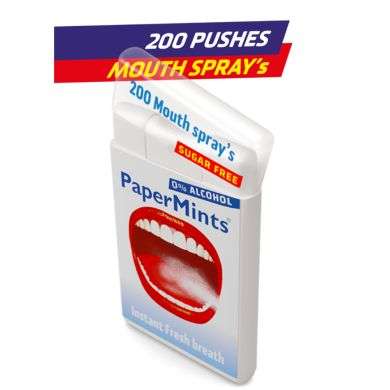 PAPERMINTS 200 MOUTH SPRAYS PAPERMINTS 200 MOUTH SPRAYS