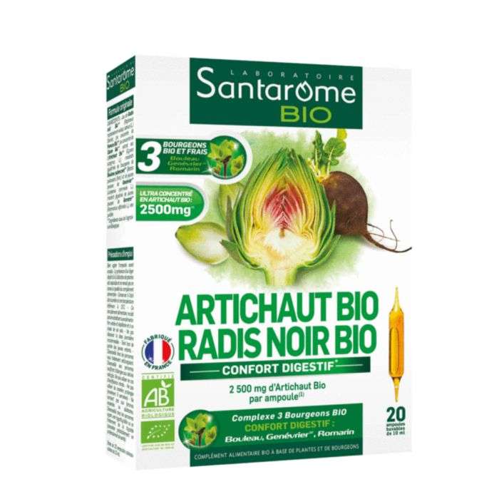 SANTAROME BIO ARTICHAUT BIO RADI NOIR BIO 20 AMPOULES SANTAROME BIO ARTICHAUT BIO RADI NOIR BIO 20 AMPOULES