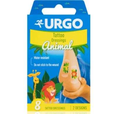URGO TATTO DRESSINGS ANIMALS 8 URGO TATTO DRESSINGS ANIMALS 8