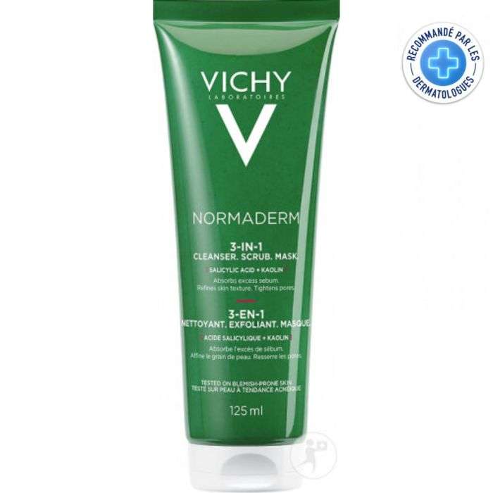 VICHY NORMADERM 3 EN 1EXFOLIANT NETTOYANT MASQUE 125 ML VICHY NORMADERM 3 EN 1EXFOLIANT NETTOYANT MASQUE 125 ML