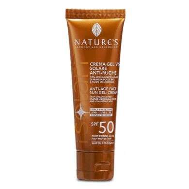 NATURES GEL CREME SOLAIRE ANTI AGE SPF 50 NATURES GEL CREME SOLAIRE ANTI AGE SPF 50