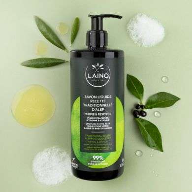 LAINO SAVON LIQUIDE RECETTE TRADITIONNEL D'ALEP 500 ML LAINO SAVON LIQUIDE RECETTE TRADITIONNEL D'ALEP 500 ML