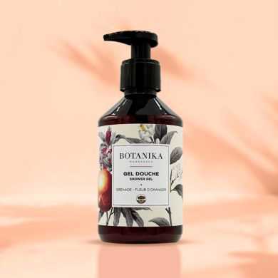 BOTANIKA Gel douche Grenade fleur d'oranger 250 ML BOTANIKA Gel douche Grenade fleur d'oranger 250 ML