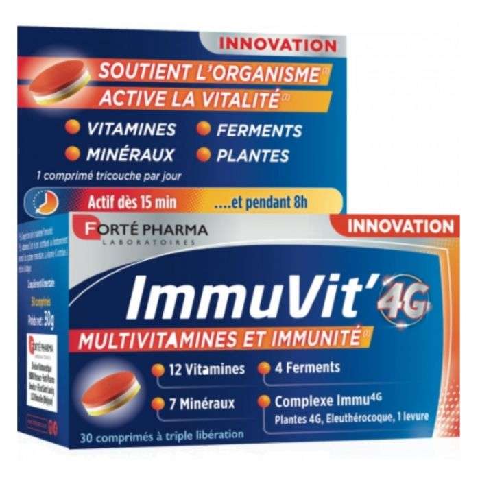 FORTE PHARMA IMMUVIT 4G 30 COMPRIMES FORTE PHARMA IMMUVIT 4G 30 COMPRIMES