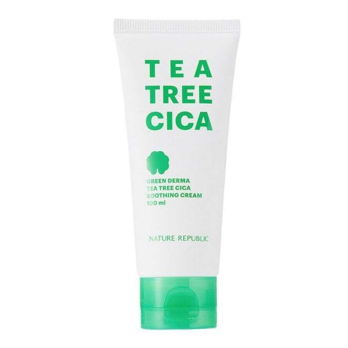 NATURE REPUBLIC GREEN DERMA TEA TREE CICA SOOTHING CREAM 100 ML NATURE REPUBLIC GREEN DERMA TEA TREE CICA SOOTHING CREAM 100 ML
