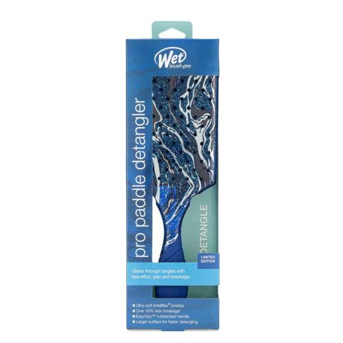 WET BRUSH PRO PADDLE DETANGLER BLEU EDITION LIMITEE