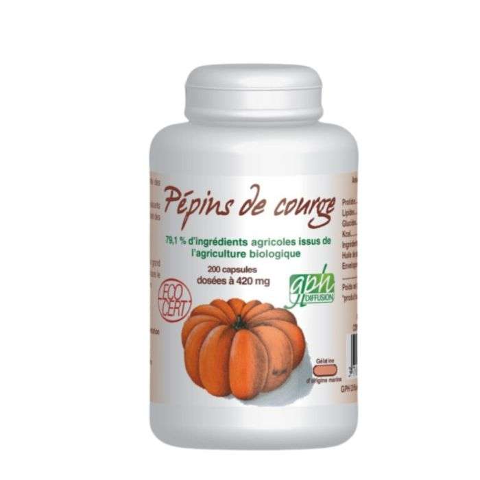 GPH PEPINS DE COURGE 420 MG 200 CAPSULES GPH PEPINS DE COURGE 420 MG 200 CAPSULES