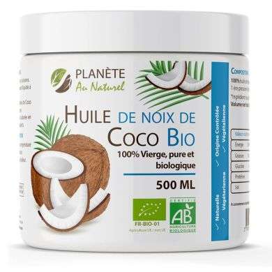 PLANETE AU NATUREL HUILE DE NOIX DE COCO BIO 500 ML PLANETE AU NATUREL HUILE DE NOIX DE COCO BIO 500 ML