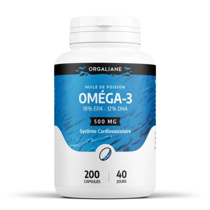 GPH OMEGA 3 18% EPA 12% DHA 200 CAPSULES DOSEES 500 MG GPH OMEGA 3 18% EPA 12% DHA 200 CAPSULES DOSEES 500 MG