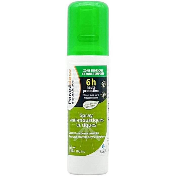 GILBERT PARASIDOSE MOUSTIQUE SPRAY REPULSIF 6H VEGETALE 100 ML GILBERT PARASIDOSE MOUSTIQUE SPRAY REPULSIF 6H VEGETALE 100 ML