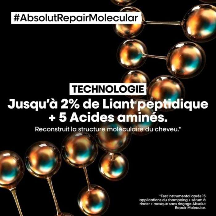 L'OREAL PROFESSIONNEL PARIS ABSOLUT REPAIR MOLECULAR SHAMPOOING PROFESSIONNEL 300 ML