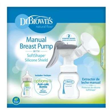 DR BROWNS TIRE LAIT MANUEL AVEC TETERELLE EN SILICONE SOFTSHAPE DR BROWNS TIRE LAIT MANUEL AVEC TETERELLE EN SILICONE SOFTSHAPE