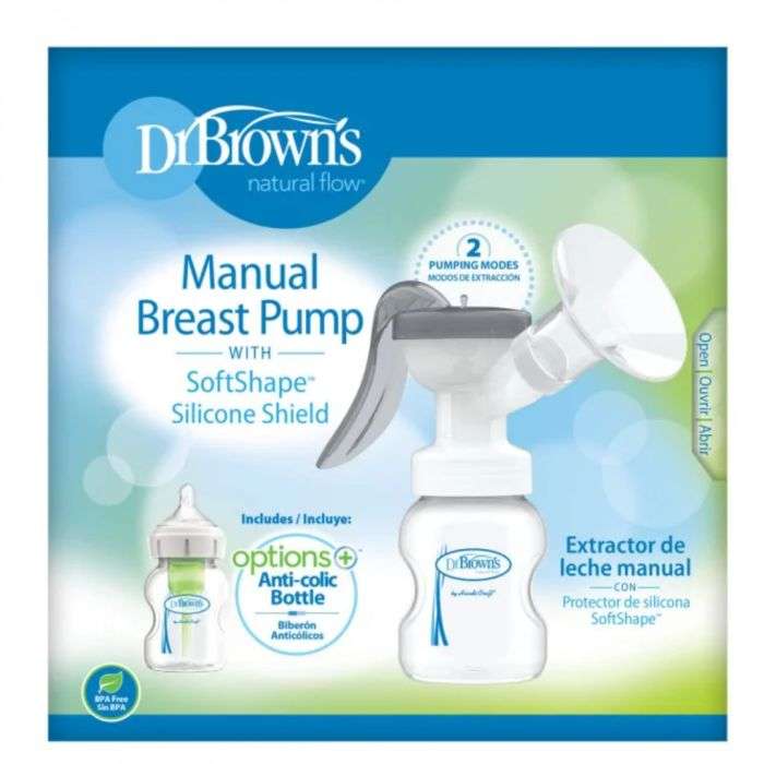 DR BROWNS TIRE LAIT MANUEL AVEC TETERELLE EN SILICONE SOFTSHAPE DR BROWNS TIRE LAIT MANUEL AVEC TETERELLE EN SILICONE SOFTSHAPE