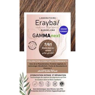 ERAYBA NEXT COLORATION HYDRATANTE PERMANENTE N7-61 BLOND MARRON CENDRE ERAYBA NEXT COLORATION HYDRATANTE PERMANENTE N7-61 BLOND MARRON CENDRE