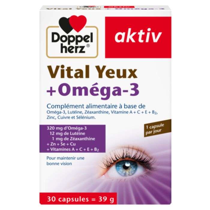 DOPPELHERZ AKTIV VITAL YEUX + OMEGA3 30 CAPSULES DOPPELHERZ AKTIV VITAL YEUX + OMEGA3 30 CAPSULES