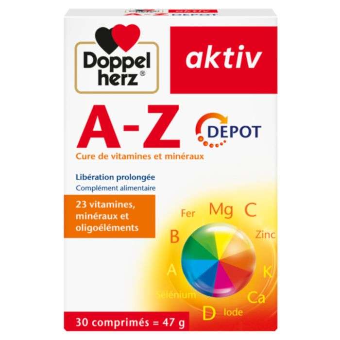 DOPPELHERZ AKTIV A Z 30 COMPRIMES DOPPELHERZ AKTIV A Z 30 COMPRIMES