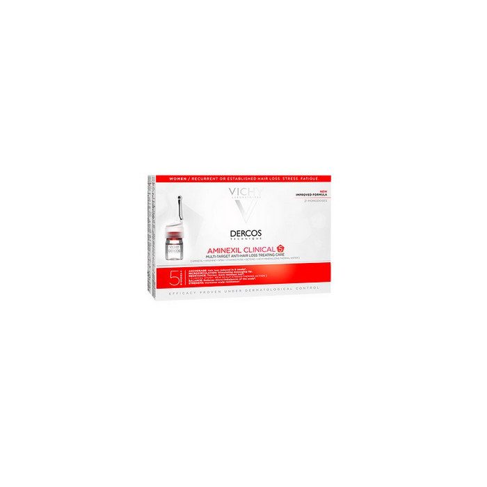 Vichy Dercos Aminexil CLINICAL 5 Ampoules Femme (21 amp) Vichy Dercos Aminexil CLINICAL 5 Ampoules Femme (21 amp)
