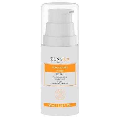 ZENSKA ECRAN SOLAIRE INVISIBLE SPF 50 ANTI TACHES ANTI AGE 50 ML ZENSKA ECRAN SOLAIRE INVISIBLE SPF 50 ANTI TACHES ANTI AGE 50 ML
