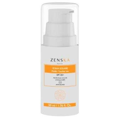 ZENSKA ECRAN SOLAIRE FLUIDE TOUCHER SEC SPF 50+ ANTI TACHES50 ML ZENSKA ECRAN SOLAIRE FLUIDE TOUCHER SEC SPF 50+ ANTI TACHES50 ML