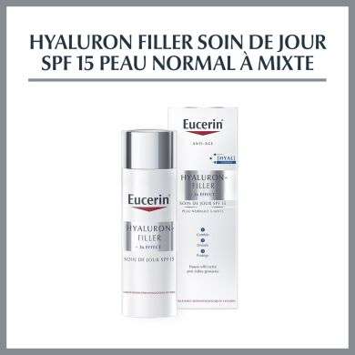 EUCERIN HYALURON-FILLER + 3x EFFECT Soin de Jour Peau Normale à Mixte SPF 15 EUCERIN HYALURON-FILLER + 3x EFFECT Soin de Jour Peau Normale à Mixte SPF 15