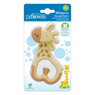 DR BROWNS ANNEAU DE DENTITION RIDGEES GIRAFE 3 MOIS+ DR BROWNS ANNEAU DE DENTITION RIDGEES GIRAFE 3 MOIS+