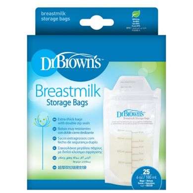 DR BROWNS SACHETS DE CONCERVATION DE LAIT 180 ML PACK DE 25 DR BROWNS SACHETS DE CONCERVATION DE LAIT 180 ML PACK DE 25
