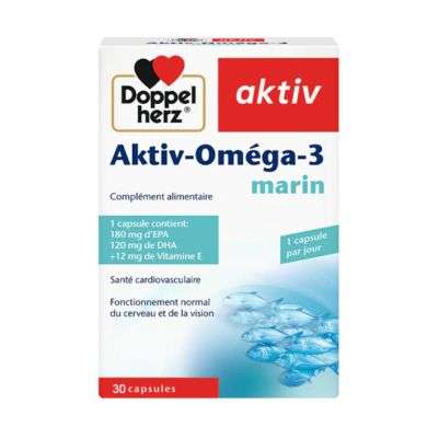 DOPPELHERZ AKTIV OMEGA 3 MARIN 30 CAPSULES DOPPELHERZ AKTIV OMEGA 3 MARIN 30 CAPSULES