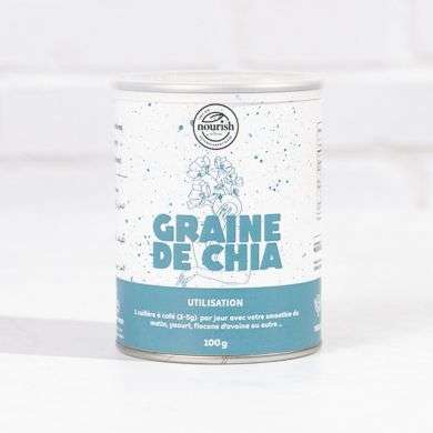 NOURISH GRAINE DE CHIA 100 G NOURISH GRAINE DE CHIA 100 G
