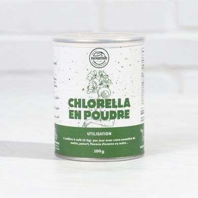 NOURISH CHLORELLA EN POUDRE 100 G NOURISH CHLORELLA EN POUDRE 100 G