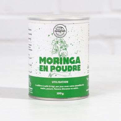 NOURISH MORINGA EN POUDRE 100 G NOURISH MORINGA EN POUDRE 100 G
