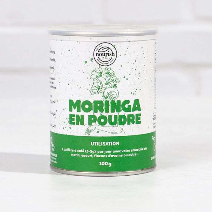 NOURISH MORINGA EN POUDRE 100 G NOURISH MORINGA EN POUDRE 100 G