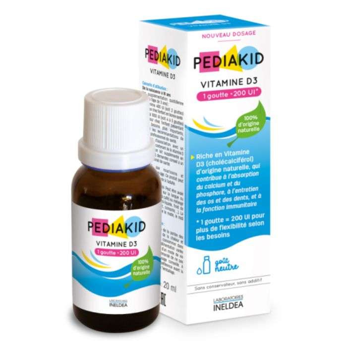 PEDIAKID VITAMINE D3 200 UI 20 ML PEDIAKID VITAMINE D3 200 UI 20 ML