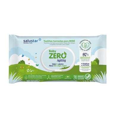 SALUSTAR BABYZERO LINGETTES BEBE 24 UNITES SALUSTAR BABYZERO LINGETTES BEBE 24 UNITES