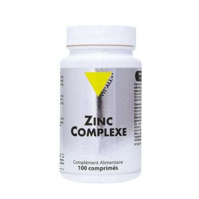 VITALL+ ZINC COMPLEXE 100 COMPRIMES VITALL+ ZINC COMPLEXE 100 COMPRIMES