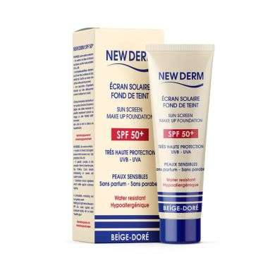 NEW DERM ECRAN SOLAIRE BEIGE DORE 50ML NEW DERM ECRAN SOLAIRE BEIGE DORE 50ML