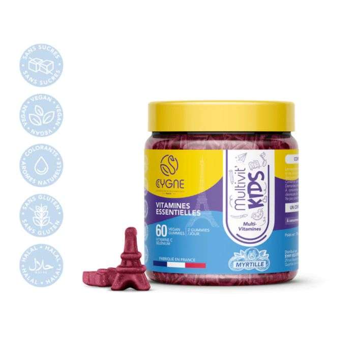 CYGNE PARIS MULTIVITAMINES KIDS 60 GUMMIES VEGAN CYGNE PARIS MULTIVITAMINES KIDS 60 GUMMIES VEGAN