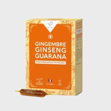 YVES PONROY PERFORMANCES PHYSIQUES GINGEMBRE GINSENG GUARANA 20 AMPOULES YVES PONROY PERFORMANCES PHYSIQUES GINGEMBRE GINSENG GUARANA 20 AMPOULES