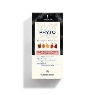 PHYTO COLOR KIT COLORATION 1 NOIR  PHYTO COLOR KIT COLORATION 1 NOIR