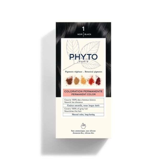 PHYTO COLOR KIT COLORATION 1 NOIR  PHYTO COLOR KIT COLORATION 1 NOIR