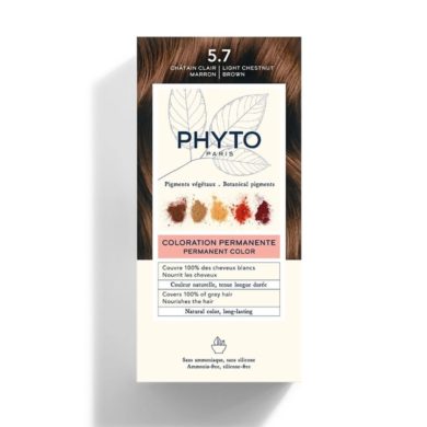 PHYTO COLOR KIT COLORATION 5.7 CHATAIN CLAIR MARRON PHYTO COLOR KIT COLORATION 5.7 CHATAIN CLAIR MARRON