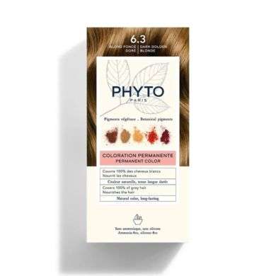 PHYTO COLOR KIT COLORATION 6.3 BLOND FONCE DORE PHYTO COLOR KIT COLORATION 6.3 BLOND FONCE DORE