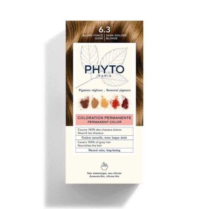 PHYTO COLOR KIT COLORATION 6.3 BLOND FONCE DORE PHYTO COLOR KIT COLORATION 6.3 BLOND FONCE DORE