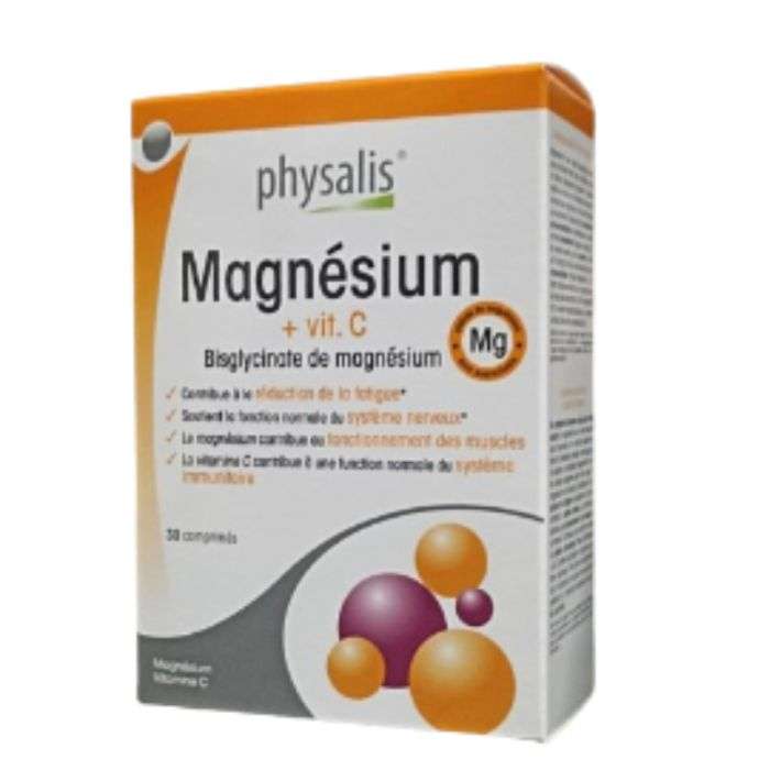 PHYSALIS MAGNESIUM + VITAMINE C 30 COMPRIMES PHYSALIS MAGNESIUM + VITAMINE C 30 COMPRIMES