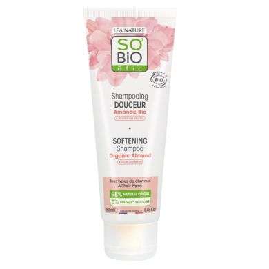 SO BIO SHAMPOING DOUCEUR AMANDE BIO + PROTEINES DE RIZ 250 ML