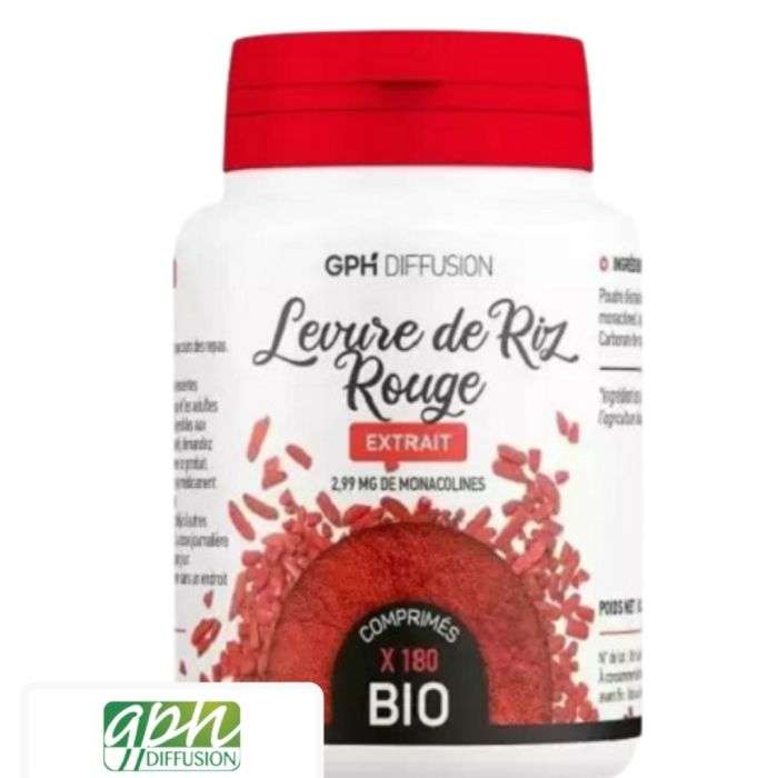 GPH LEVURE DE RIZ ROUGE 180 COMPRIMES
