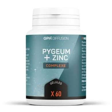 GPH PYGEUM + ZINC COMPLEXE 60 GELULES GPH PYGEUM + ZINC COMPLEXE 60 GELULES