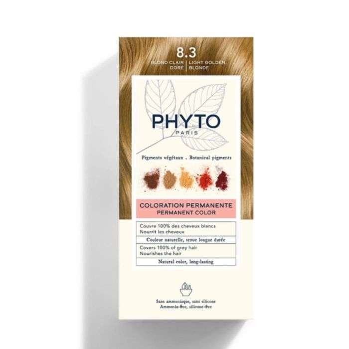 PHYTO COLOR KIT COLORATION 8.3 BLOND CLAIR DORE PHYTO COLOR KIT COLORATION 8.3 BLOND CLAIR DORE