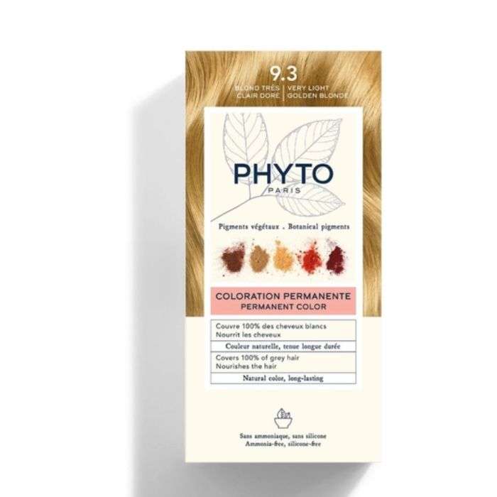 PHYTO COLOR KIT COLORATION 9.3 BLOND TRES CLAIR DORE PHYTO COLOR KIT COLORATION 9.3 BLOND TRES CLAIR DORE